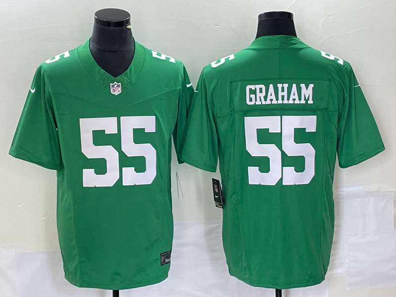 Men's Philadelphia Eagles #55 Brandon Graham Green F.U.S.E. Vapor Untouchable Stitched Football Jersey